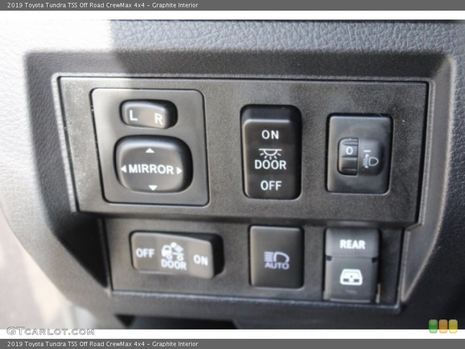 Graphite Interior Controls for the 2019 Toyota Tundra TSS Off Road CrewMax 4x4 #130209085
