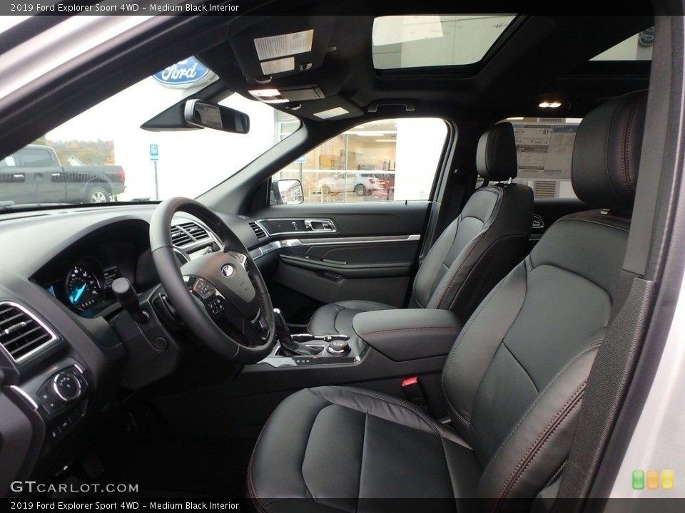 Medium Black Interior Photo for the 2019 Ford Explorer Sport 4WD #130213789
