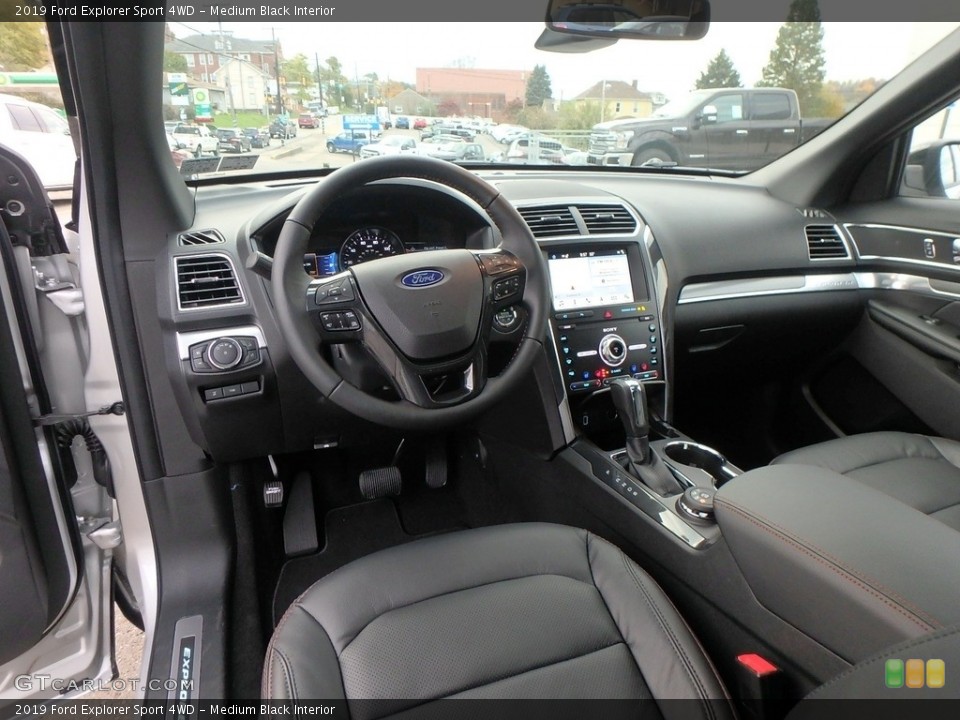 Medium Black Interior Photo for the 2019 Ford Explorer Sport 4WD #130213864