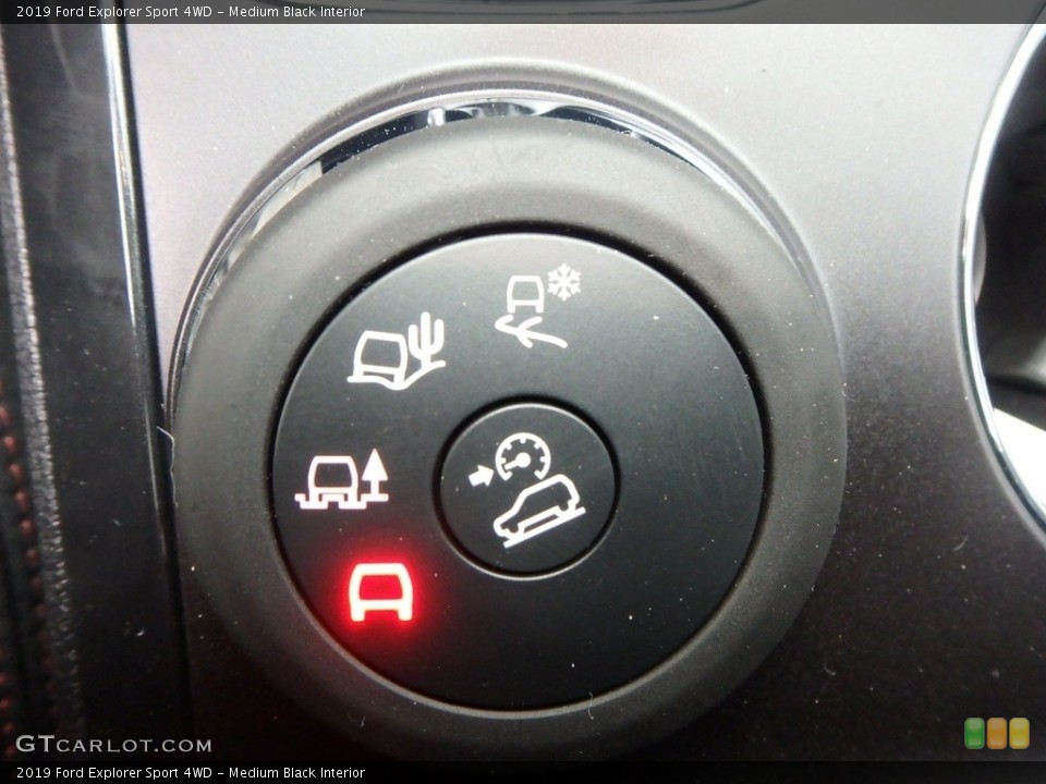 Medium Black Interior Controls for the 2019 Ford Explorer Sport 4WD #130213987