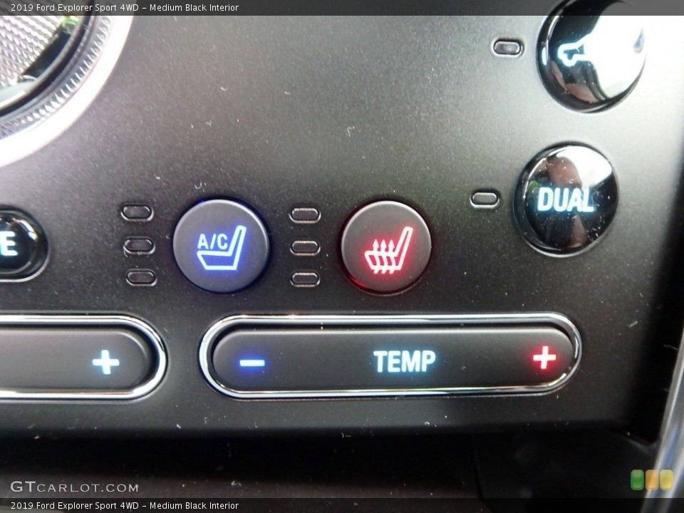 Medium Black Interior Controls for the 2019 Ford Explorer Sport 4WD #130214009