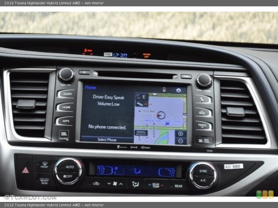 Ash Interior Navigation for the 2019 Toyota Highlander Hybrid Limited AWD #130218910