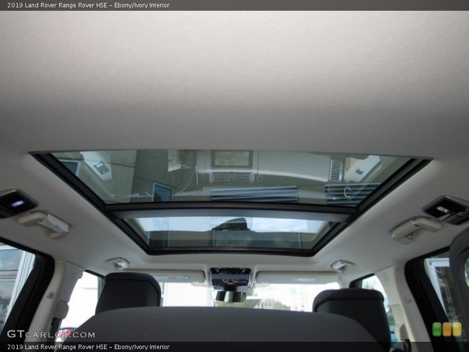 Ebony/Ivory Interior Sunroof for the 2019 Land Rover Range Rover HSE #130226245