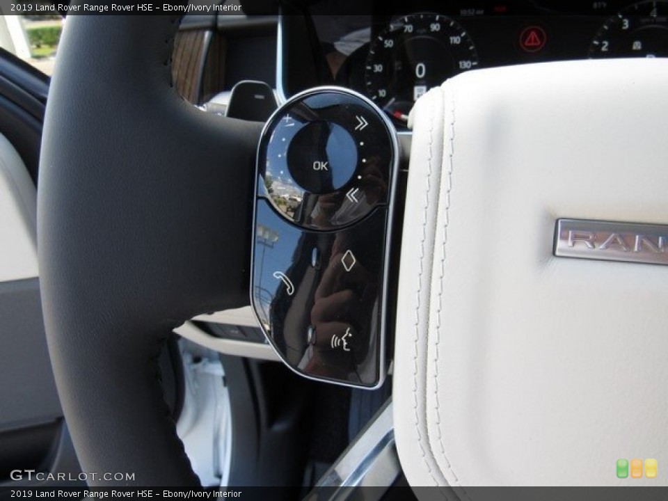 Ebony/Ivory Interior Steering Wheel for the 2019 Land Rover Range Rover HSE #130226461