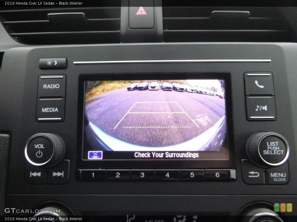 Black Interior Controls for the 2019 Honda Civic LX Sedan #130229233