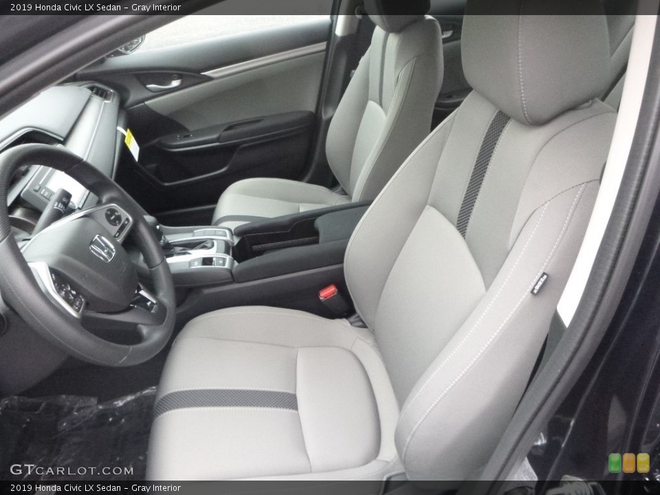 Gray Interior Front Seat for the 2019 Honda Civic LX Sedan #130229467