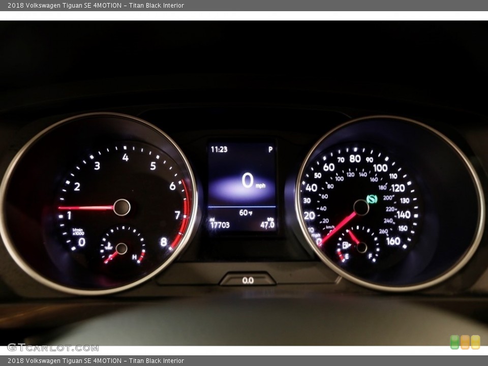 Titan Black Interior Gauges for the 2018 Volkswagen Tiguan SE 4MOTION #130232407