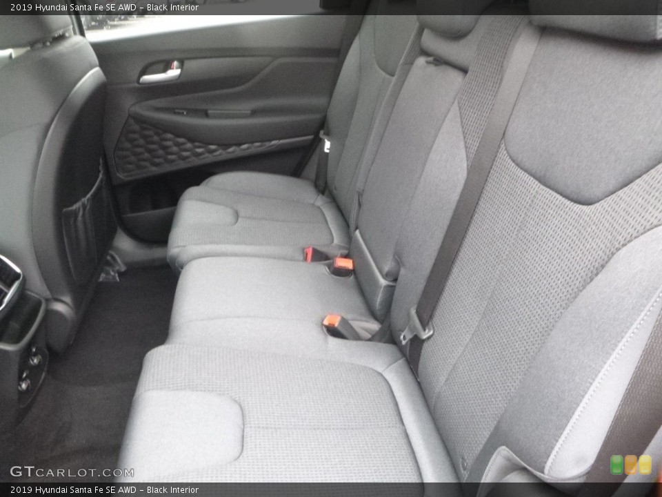 Black Interior Rear Seat for the 2019 Hyundai Santa Fe SE AWD #130234531