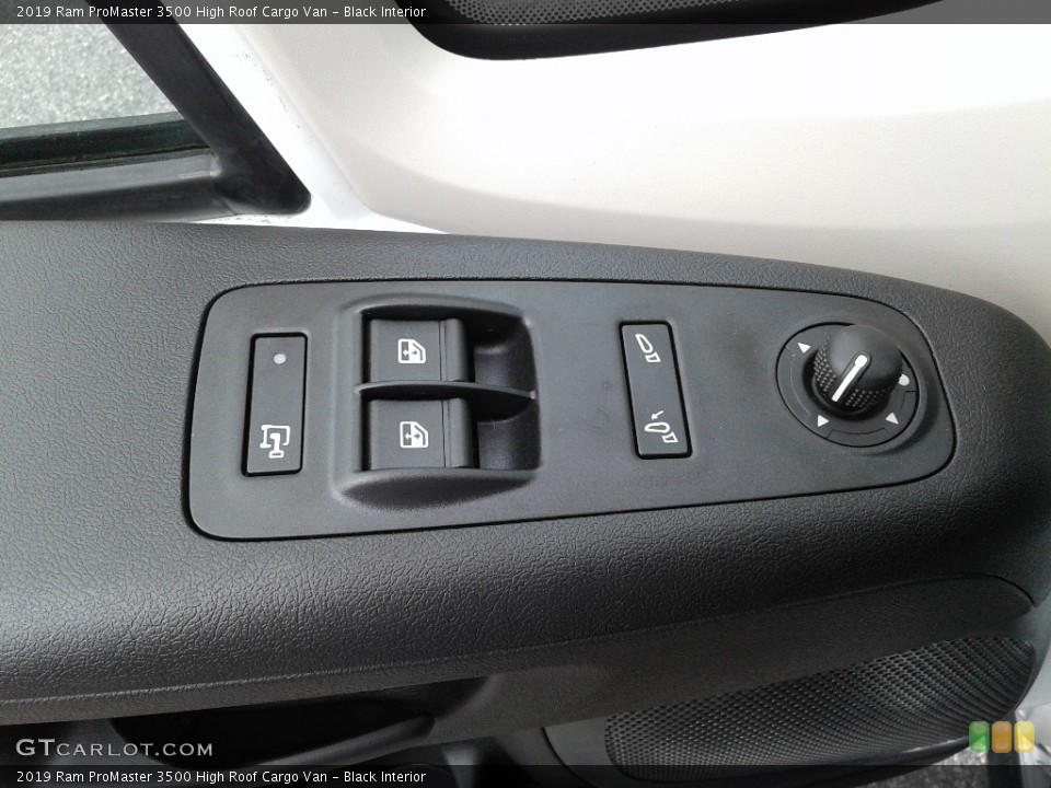 Black Interior Controls for the 2019 Ram ProMaster 3500 High Roof Cargo Van #130235008