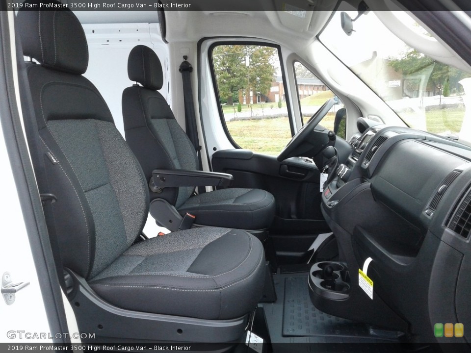 Black Interior Front Seat for the 2019 Ram ProMaster 3500 High Roof Cargo Van #130235106