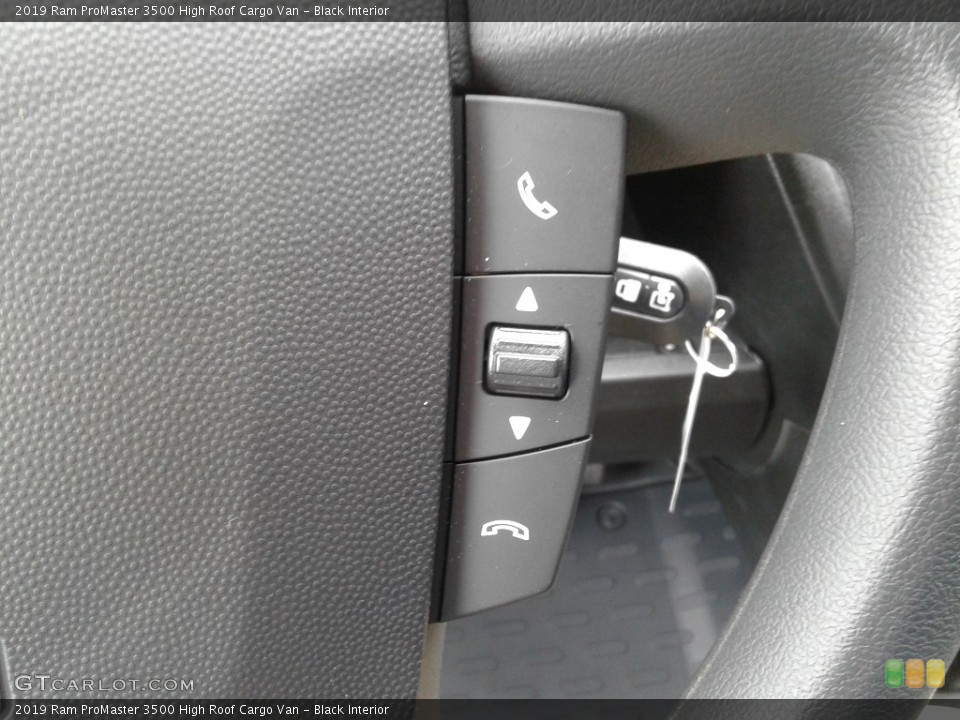 Black Interior Steering Wheel for the 2019 Ram ProMaster 3500 High Roof Cargo Van #130235212