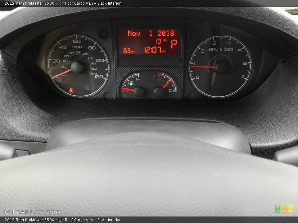 Black Interior Gauges for the 2019 Ram ProMaster 3500 High Roof Cargo Van #130235233