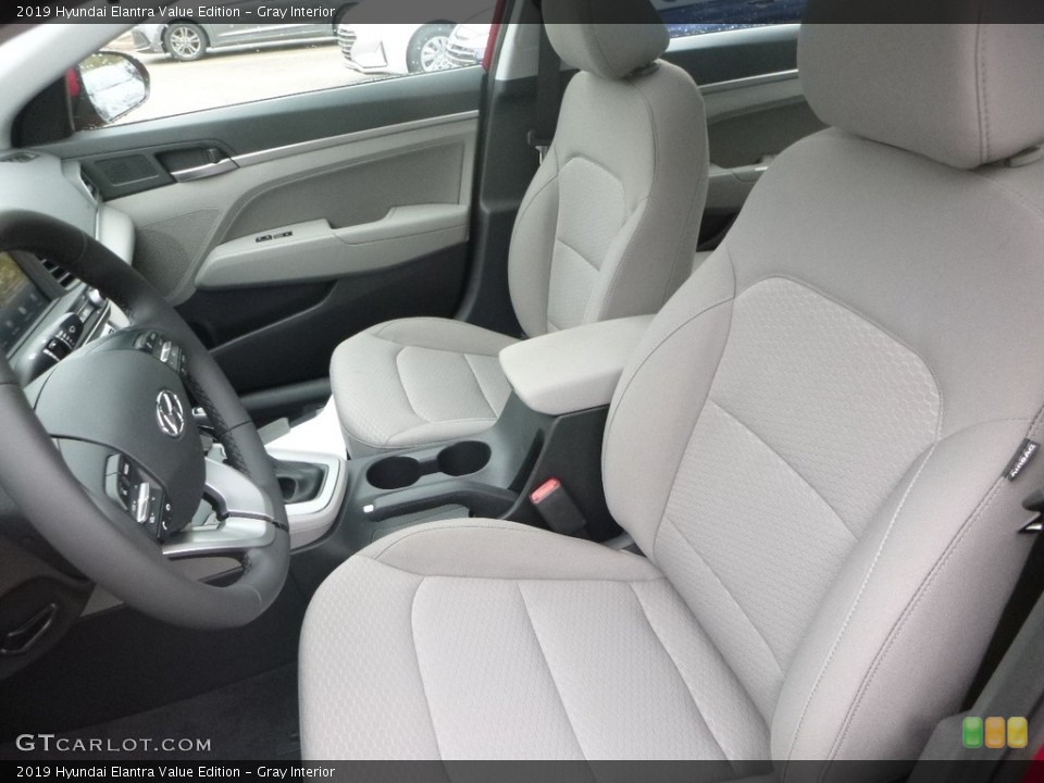 Gray Interior Front Seat for the 2019 Hyundai Elantra Value Edition #130235284