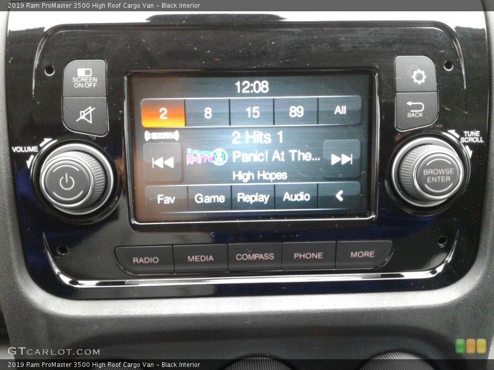 Black Interior Controls for the 2019 Ram ProMaster 3500 High Roof Cargo Van #130235344