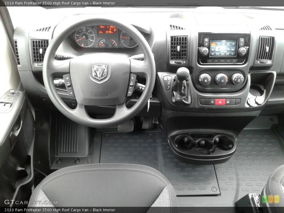 Black Interior Dashboard for the 2019 Ram ProMaster 3500 High Roof Cargo Van #130235463