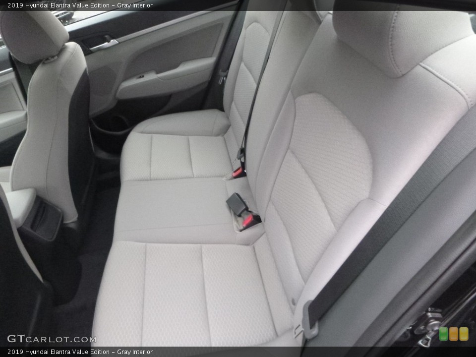 Gray Interior Rear Seat for the 2019 Hyundai Elantra Value Edition #130235605