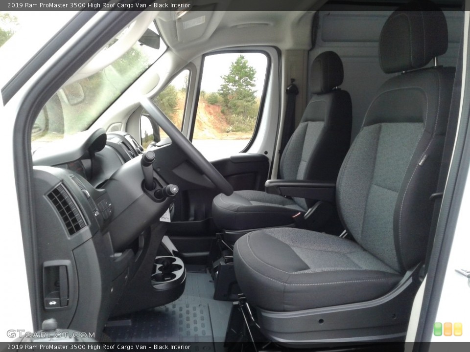 Black Interior Front Seat for the 2019 Ram ProMaster 3500 High Roof Cargo Van #130235875