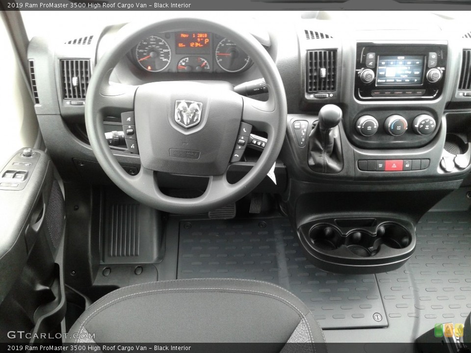 Black Interior Dashboard for the 2019 Ram ProMaster 3500 High Roof Cargo Van #130236208