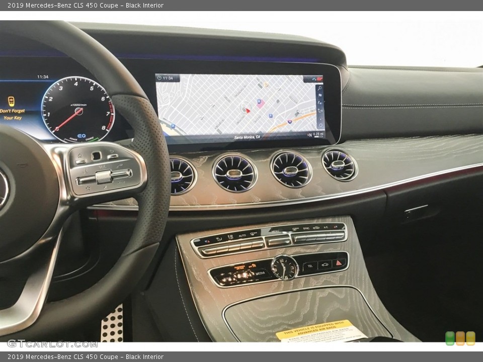 Black Interior Navigation for the 2019 Mercedes-Benz CLS 450 Coupe #130238974