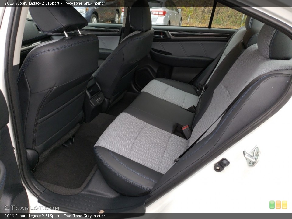 Two-Tone Gray Interior Rear Seat for the 2019 Subaru Legacy 2.5i Sport #130243484