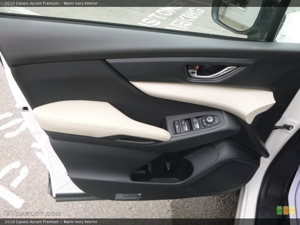 Warm Ivory Interior Door Panel for the 2019 Subaru Ascent Premium #130243628
