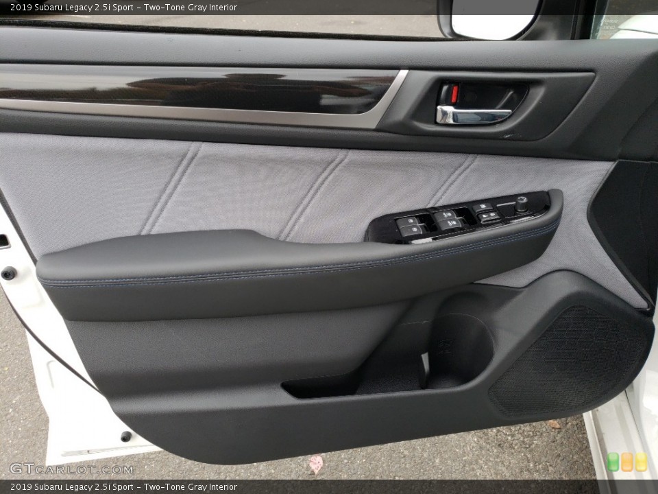 Two-Tone Gray Interior Door Panel for the 2019 Subaru Legacy 2.5i Sport #130243814