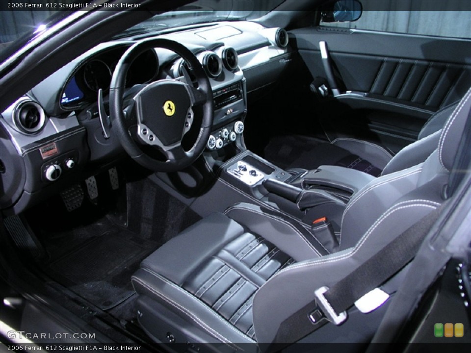 Black Interior Prime Interior for the 2006 Ferrari 612 Scaglietti F1A #130244