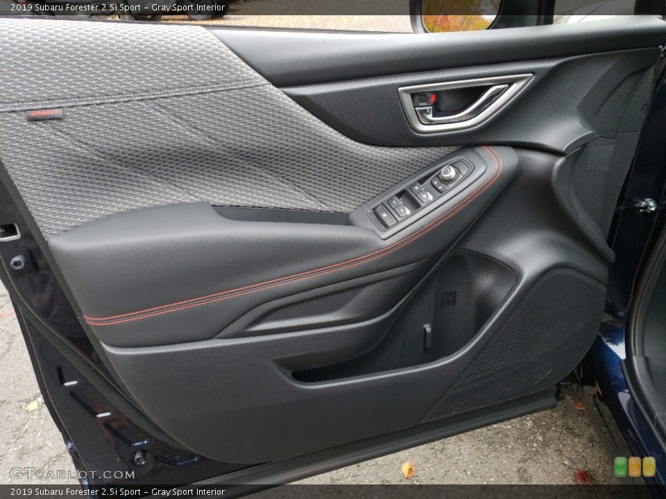 Gray Sport Interior Door Panel for the 2019 Subaru Forester 2.5i Sport #130244444