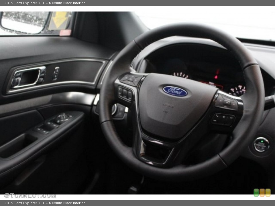Medium Black Interior Steering Wheel for the 2019 Ford Explorer XLT #130247219