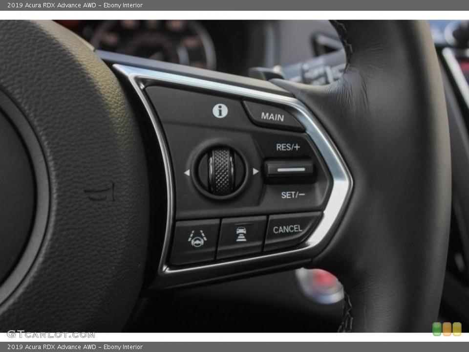Ebony Interior Steering Wheel for the 2019 Acura RDX Advance AWD #130249301