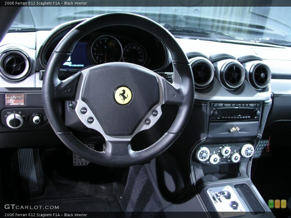 Black Interior Dashboard for the 2006 Ferrari 612 Scaglietti F1A #130251