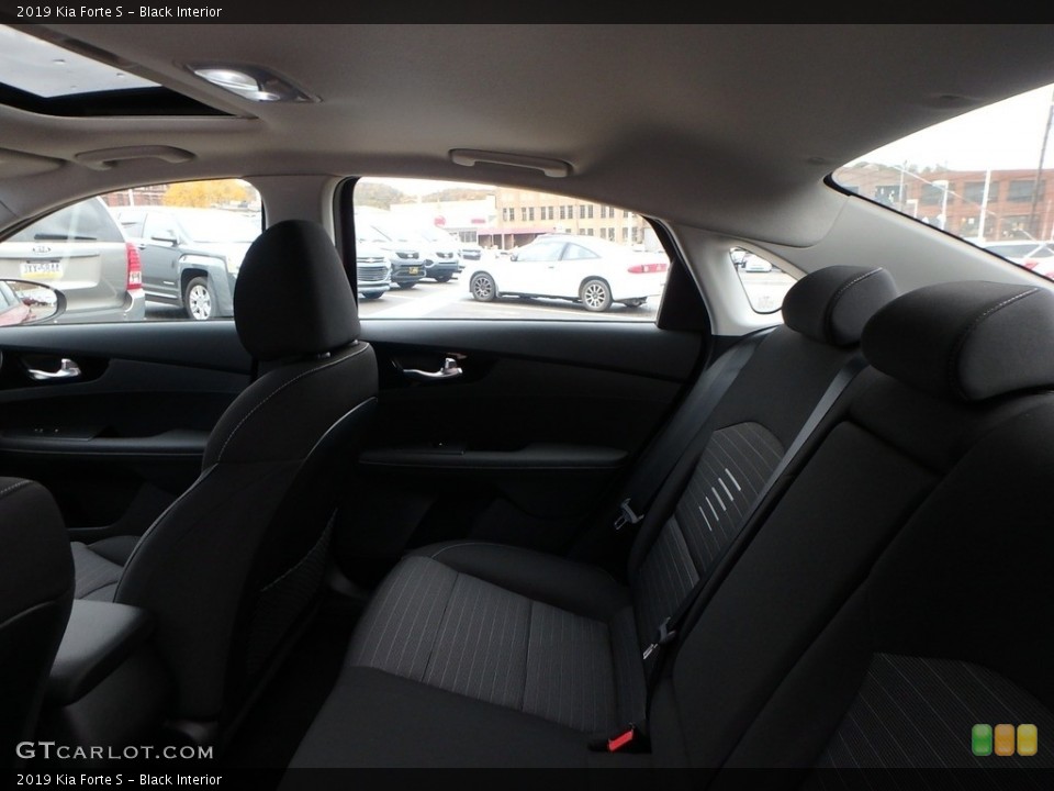 Black Interior Rear Seat for the 2019 Kia Forte S #130252529
