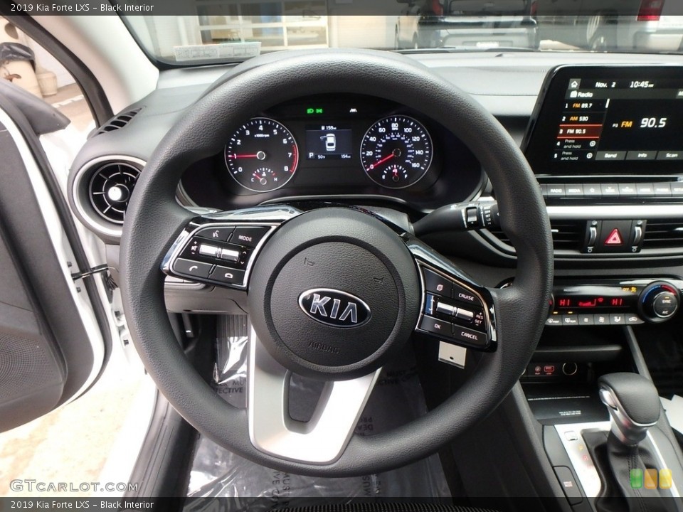 Black Interior Steering Wheel for the 2019 Kia Forte LXS #130253702