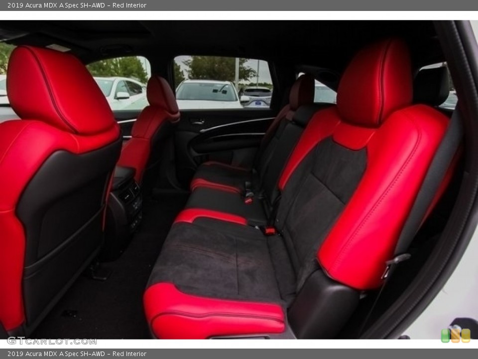Red Interior Rear Seat for the 2019 Acura MDX A Spec SH-AWD #130253738
