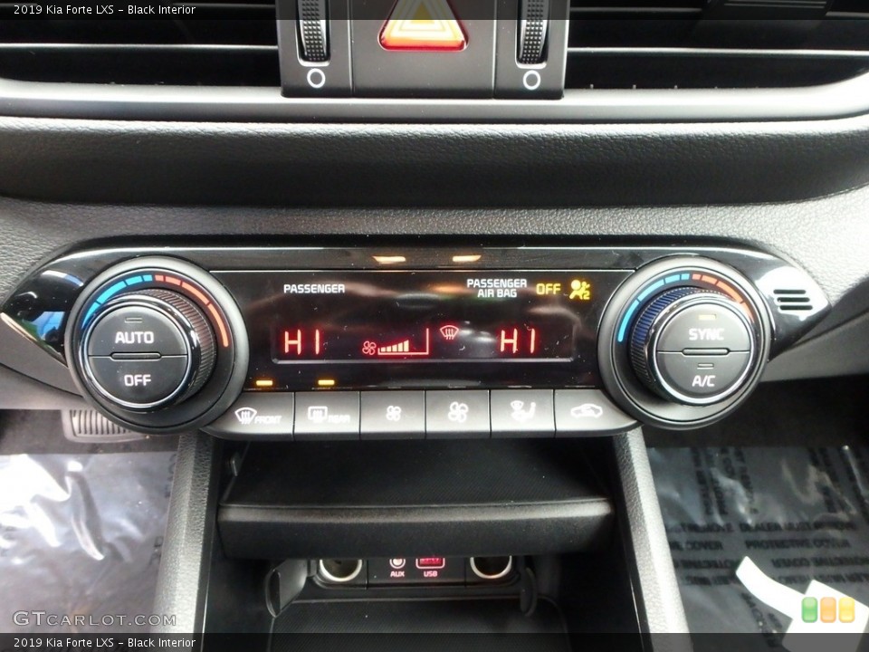 Black Interior Controls for the 2019 Kia Forte LXS #130253783