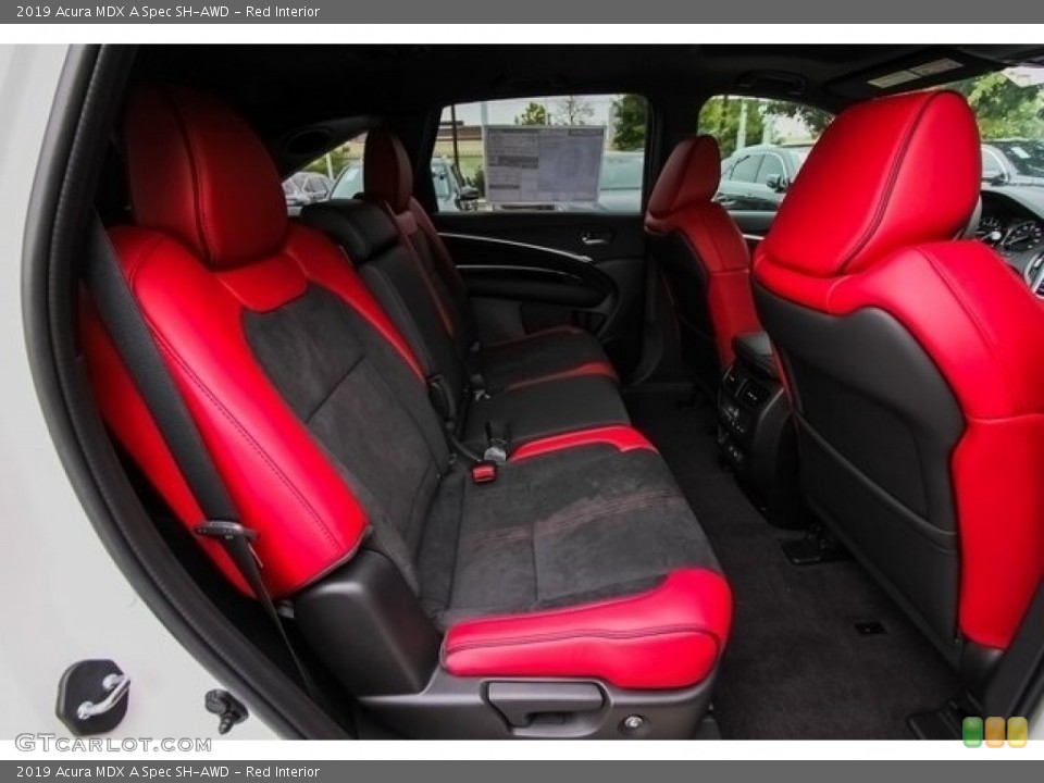 Red Interior Rear Seat for the 2019 Acura MDX A Spec SH-AWD #130253819
