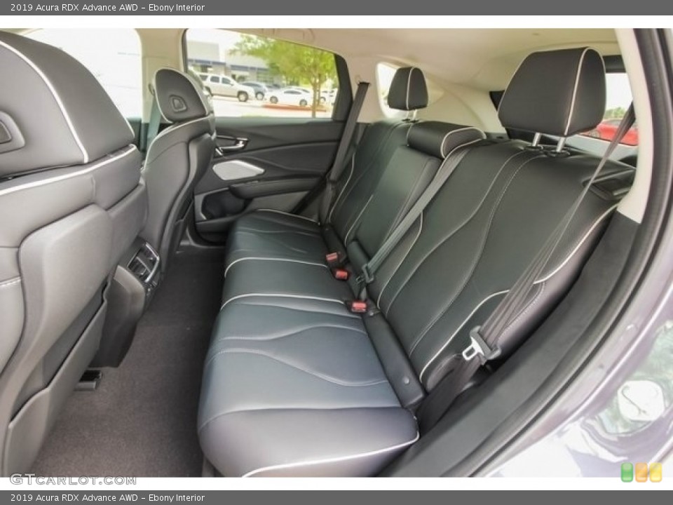 Ebony Interior Rear Seat for the 2019 Acura RDX Advance AWD #130255730