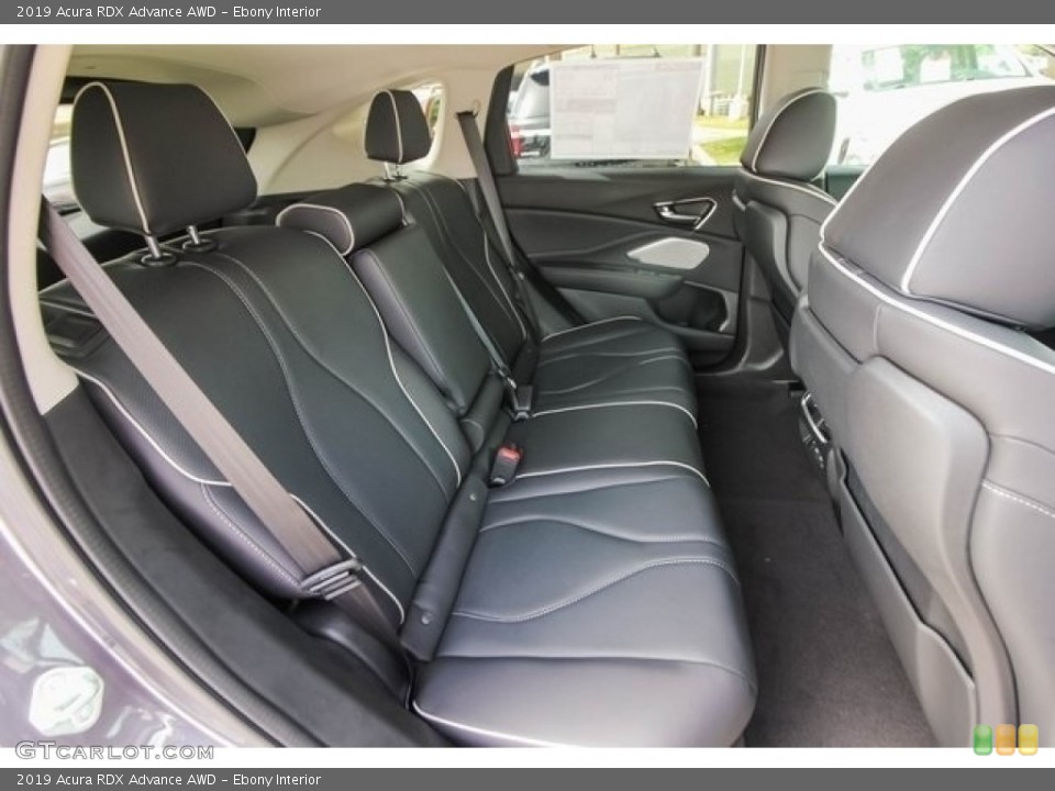 Ebony Interior Rear Seat for the 2019 Acura RDX Advance AWD #130255805