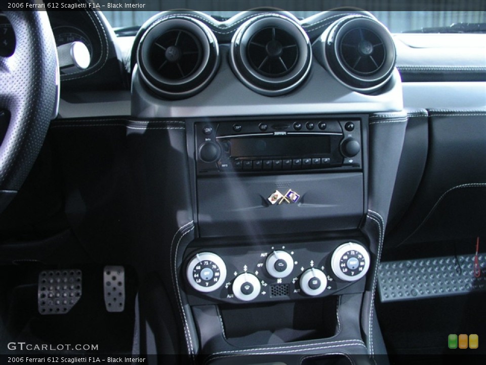 Black Interior Controls for the 2006 Ferrari 612 Scaglietti F1A #130258