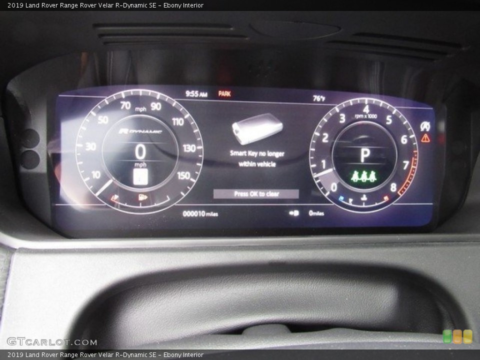Ebony Interior Gauges for the 2019 Land Rover Range Rover Velar R-Dynamic SE #130261382