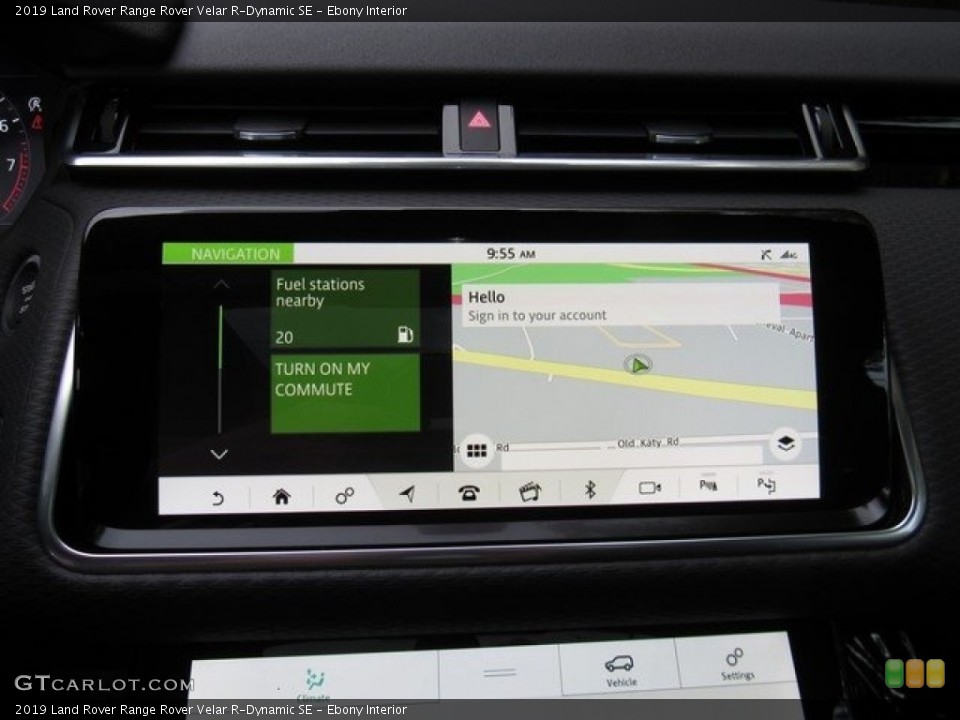 Ebony Interior Navigation for the 2019 Land Rover Range Rover Velar R-Dynamic SE #130261418