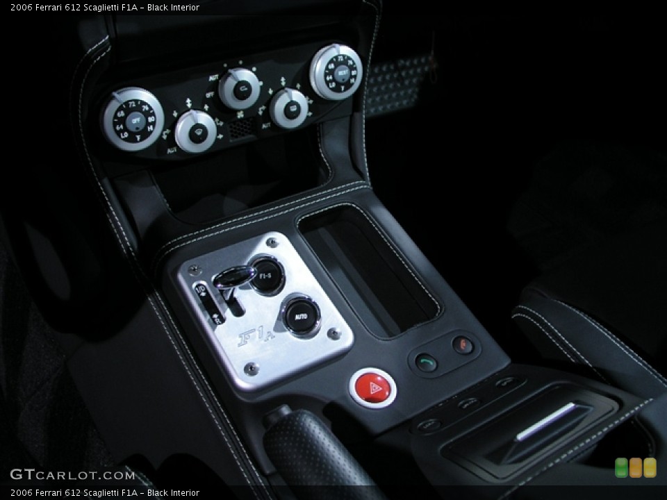 Black Interior Controls for the 2006 Ferrari 612 Scaglietti F1A #130265