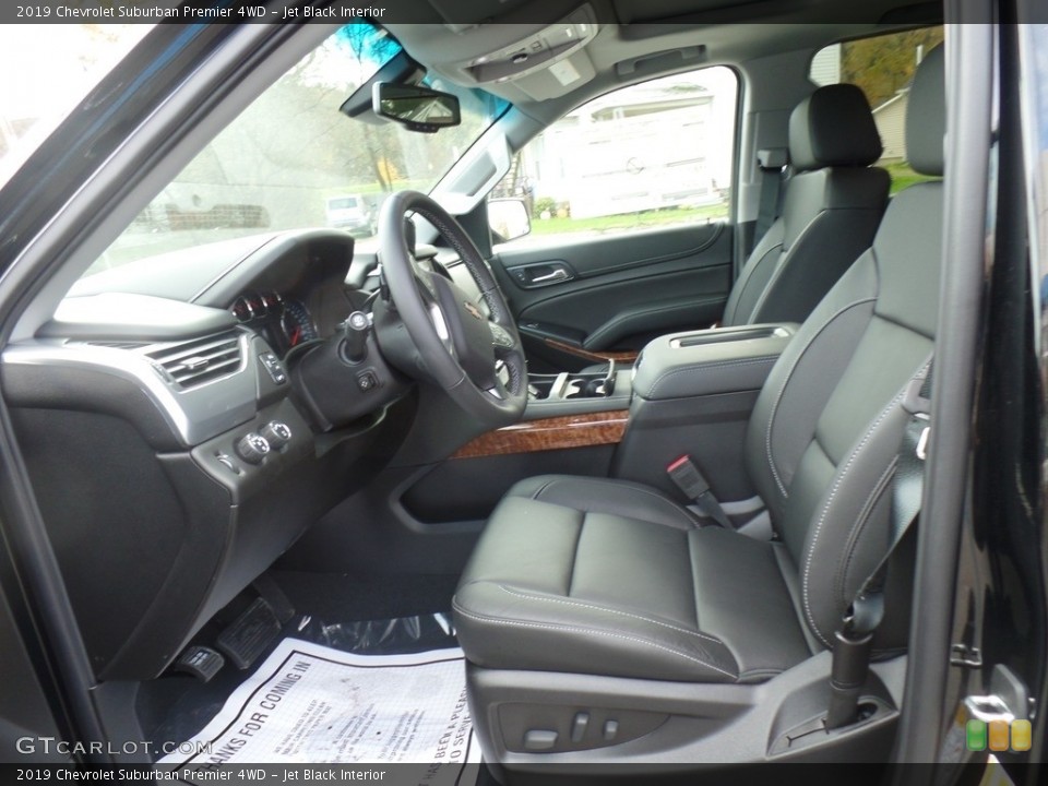 Jet Black Interior Front Seat for the 2019 Chevrolet Suburban Premier 4WD #130267286