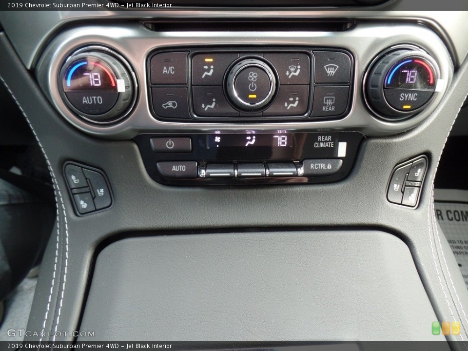 Jet Black Interior Controls for the 2019 Chevrolet Suburban Premier 4WD #130267391