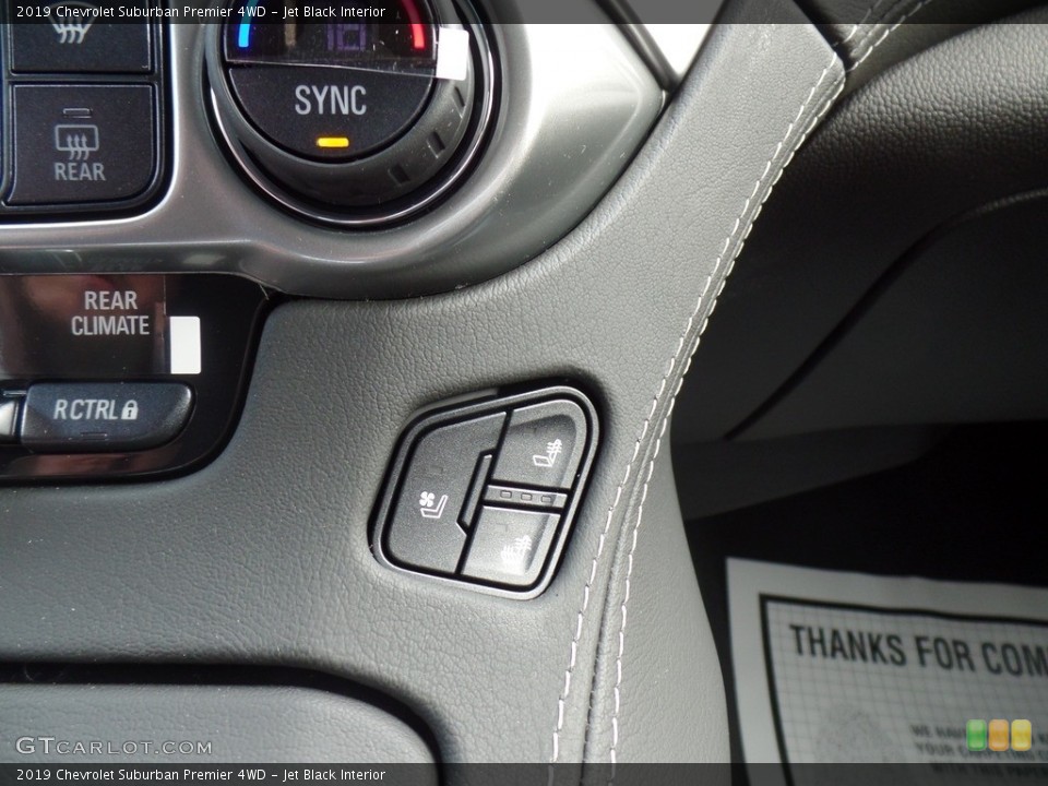 Jet Black Interior Controls for the 2019 Chevrolet Suburban Premier 4WD #130267400
