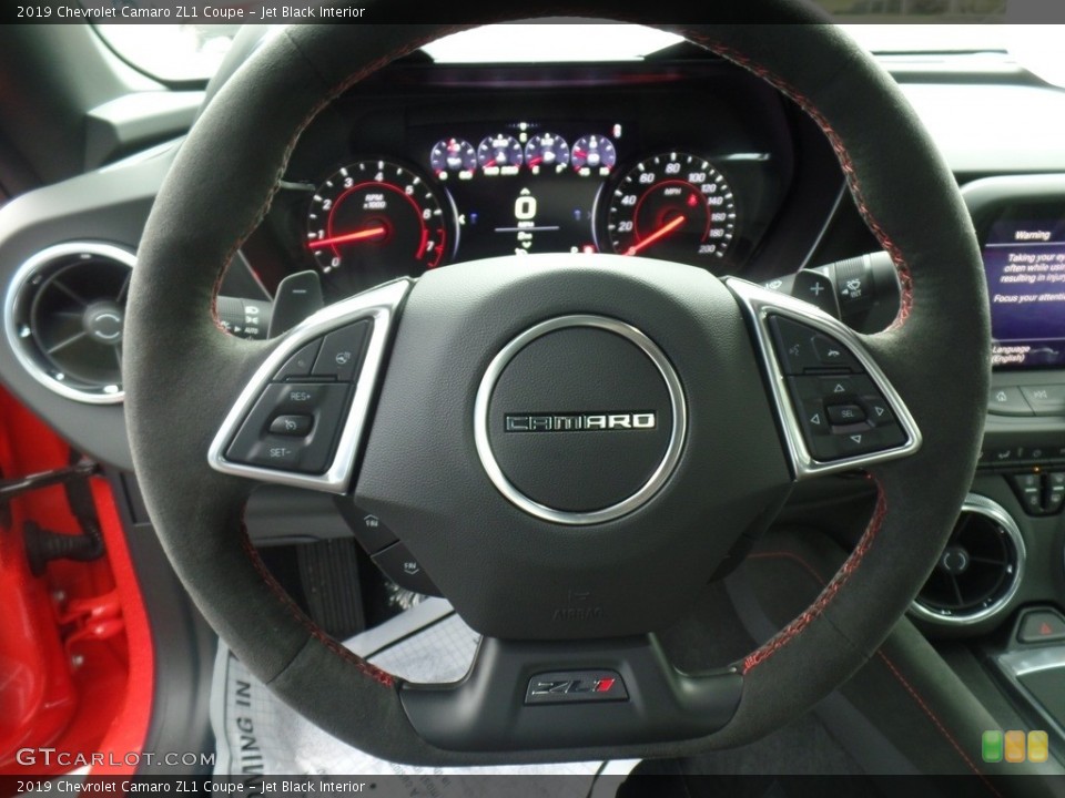 Jet Black Interior Steering Wheel for the 2019 Chevrolet Camaro ZL1 Coupe #130267673