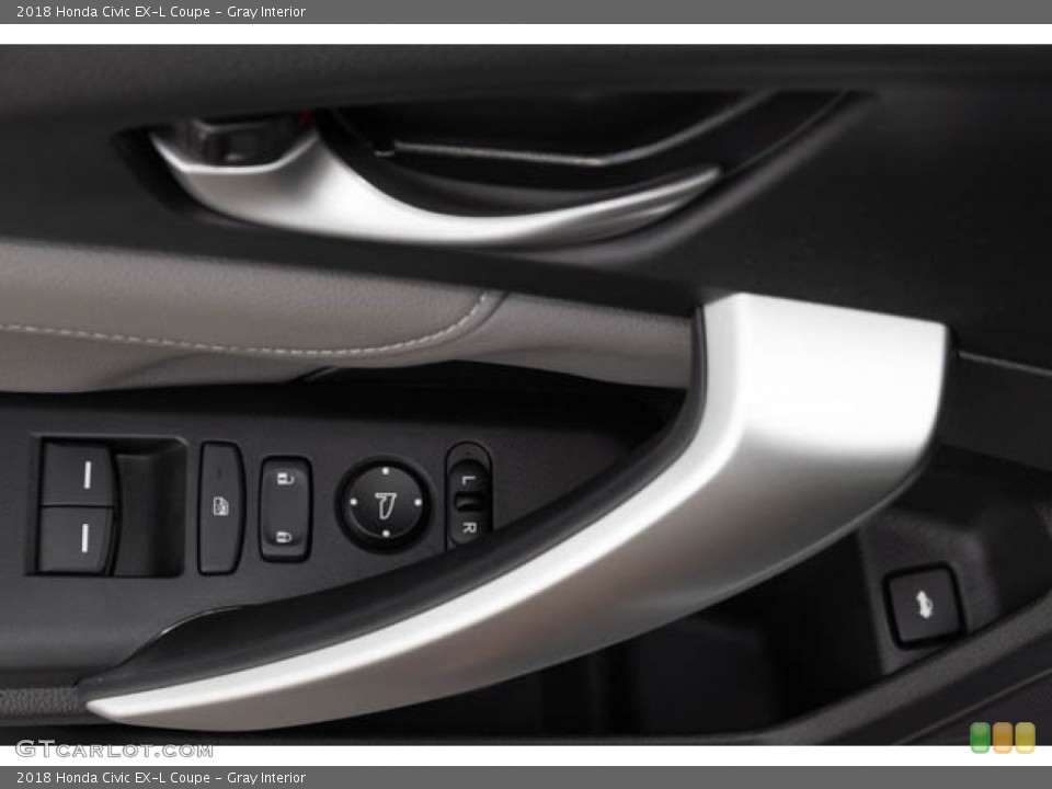 Gray Interior Controls for the 2018 Honda Civic EX-L Coupe #130271651