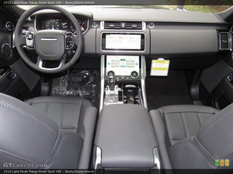 Ebony/Ebony Interior Dashboard for the 2019 Land Rover Range Rover Sport HSE #130272347