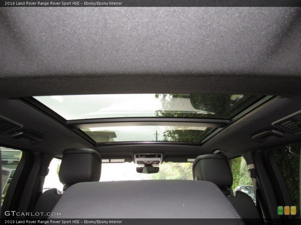 Ebony/Ebony Interior Sunroof for the 2019 Land Rover Range Rover Sport HSE #130272599