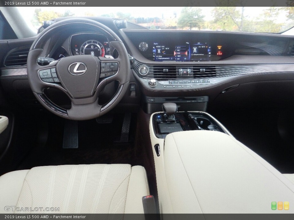 Parchment Interior Dashboard for the 2019 Lexus LS 500 AWD #130272647